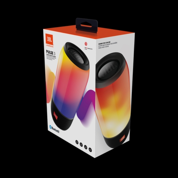 JBL PULSE 3 BLUETOOTH PORTABLE SPEAKER BLACK BRAND NEW OPEN BOX. NEVER USED $225 - Picture 1 of 1